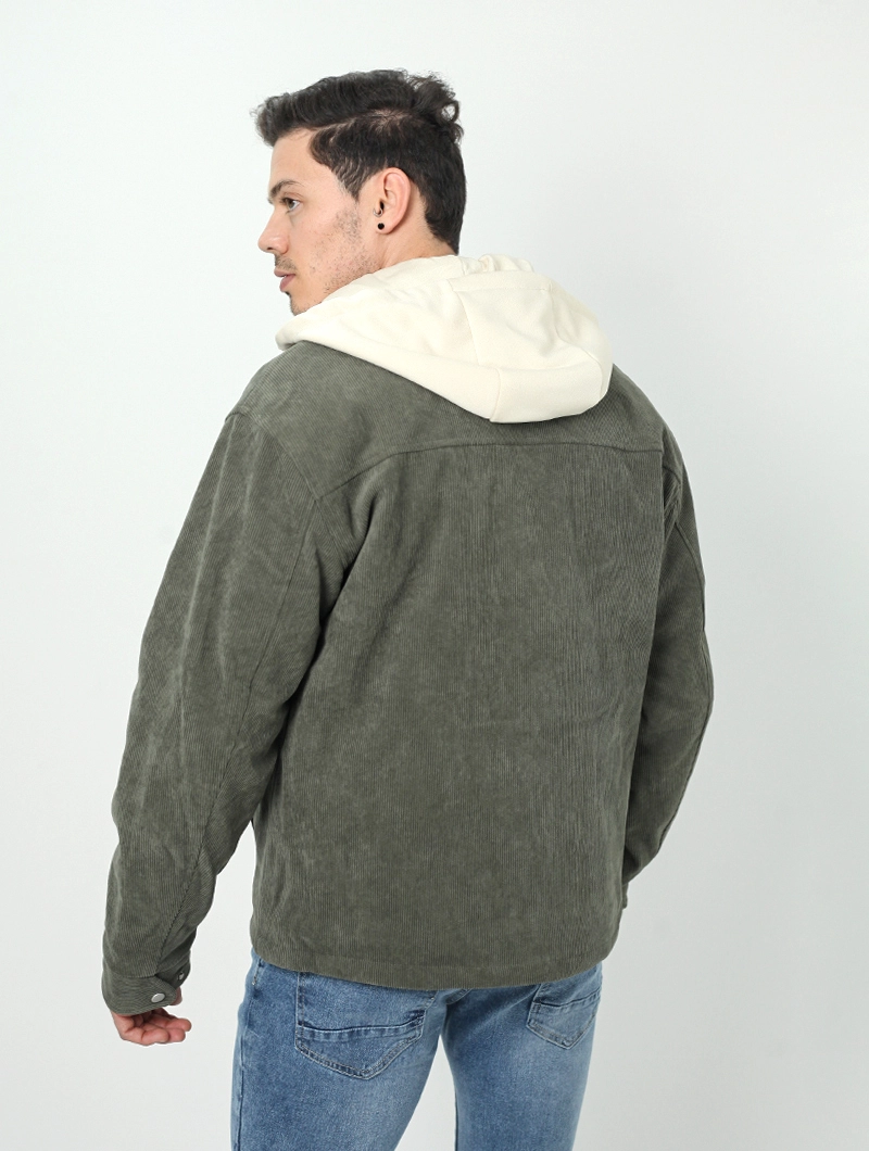 Blouson velours avec capuche